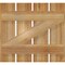 Ekena Millwork Spaced Board-n-Batten Shutters w/Z-Bar, Rough Sawn Western Red Cedar, 23W x 21H, PR RBS06Z23X021RWR - alternate 2